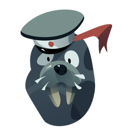 Walrus sailor clipart