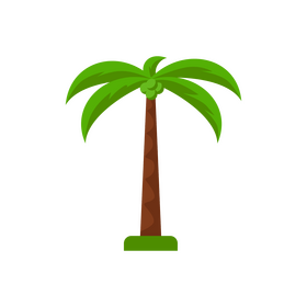 Coconut tree clipart