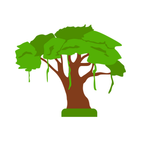 Banyan tree clipart