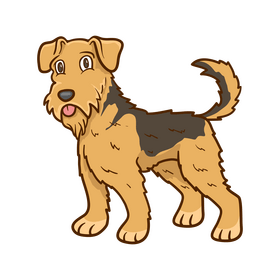 Airedale Terrier clipart