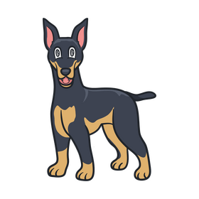 Doberman clipart