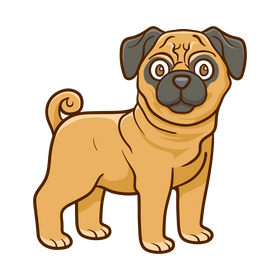 Pug clipart