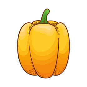 Yellow bell pepper clipart