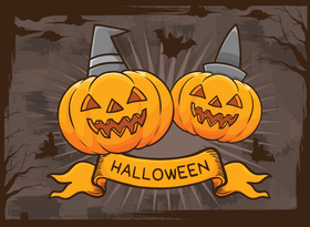 Halloween pumpkin vector