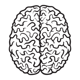 Brain inside black and white clipart free download