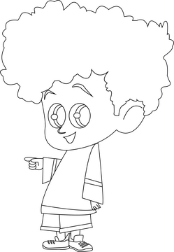 Dennis Hotel Transylvania black and white clipart