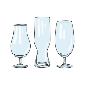 Beer Glass Set clipart