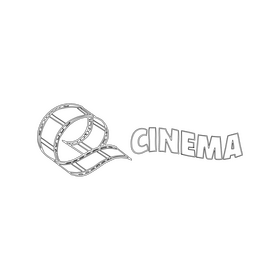 Cinema black and white clipart