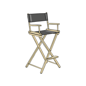 Cinema Director Chair clipart