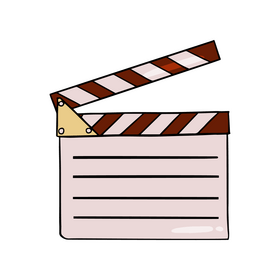 Cinema Movie Clapper clipart