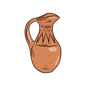 Jug Clay Decanter clipart