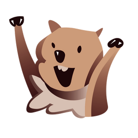 Cartoon wombat animal clipart