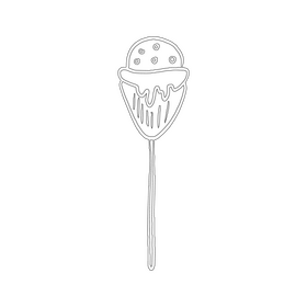 Lollipop black and white clipart