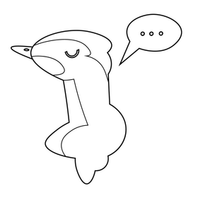 Woodpecker black and white clipart