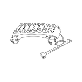 Xylophone black and white clipart