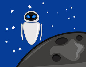 Eve Wall E vector