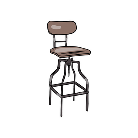Vinyl Bar Stool clipart