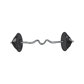 Ez Curl Bar clipart