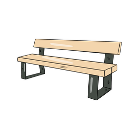 Street Bench clipart
