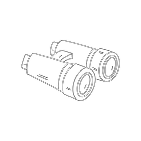 Binoculars black and white clipart