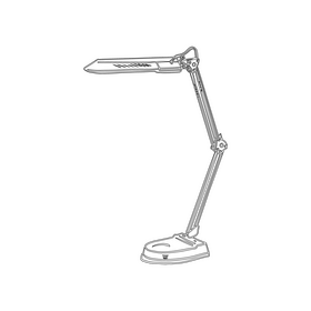 LED Table Lamp black and white clipart