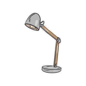 Swing Arm Table Lamp clipart