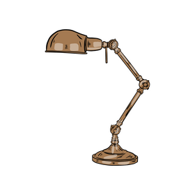 Swing Arm Table Lamp clipart