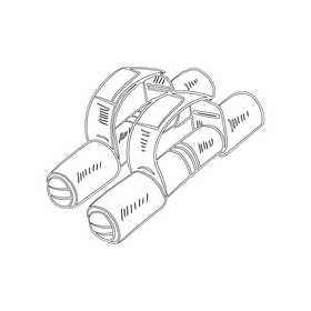 Fitness Dumbbells black and white clipart