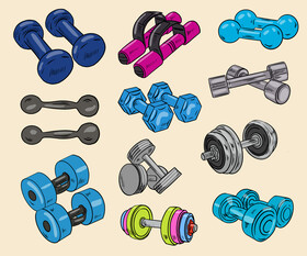 Dumbbells vector