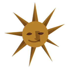 Cute argentina sun clipart