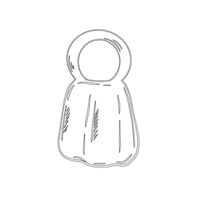 Kettlebell black and white clipart