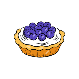 Blueberry Cupcake clipart