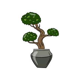 Tree in Pot clipart