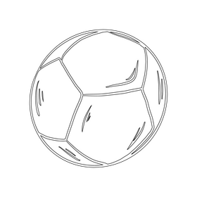 Bocce Ball black and white clipart