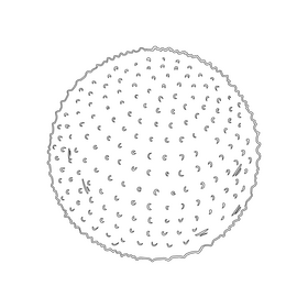 Massage Ball black and white clipart