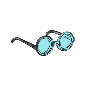 Round Glasses clipart