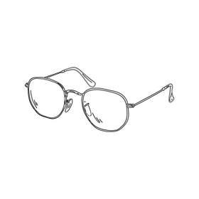 Barrett Sunglasses black and white clipart