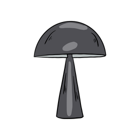 Mushroom Table Lamp clipart