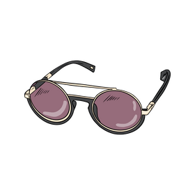 Round Sunglasses clipart