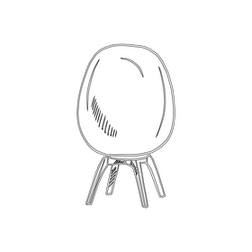 Cylinder Table Lamp black and white clipart