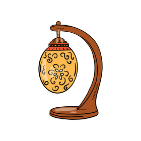 Turkish Table Lamp clipart