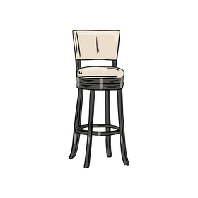 Cafe Bar Stool clipart