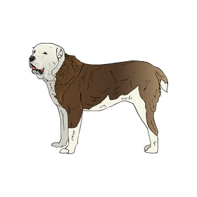 Alabai clipart