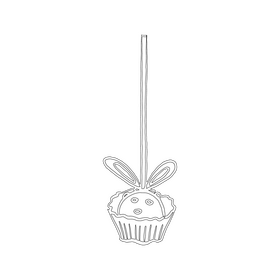 Lollipop black and white clipart