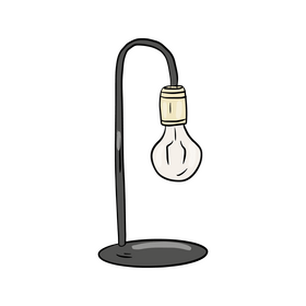 Bulb Table Lamp clipart