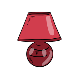 Cottage Table Lamp clipart