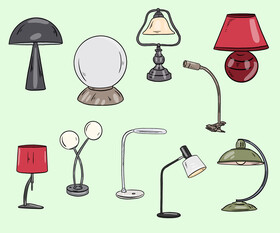 Table Lamps vector