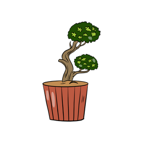 Tree in Pot clipart
