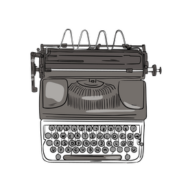 Typewriter clipart