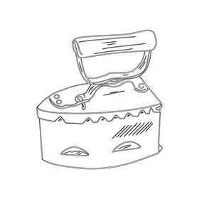 Vintage Iron black and white clipart